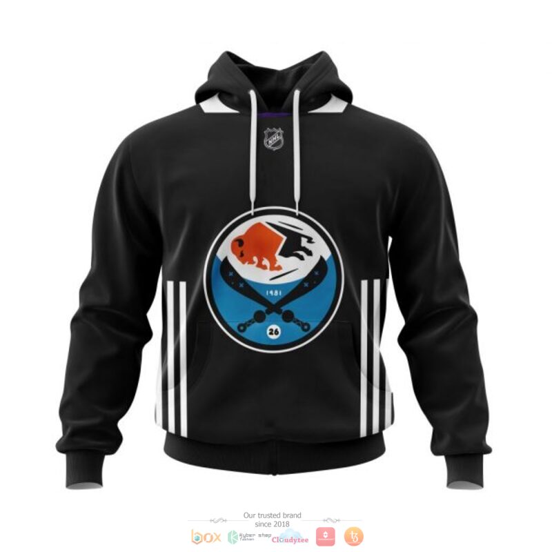 Personalized Buffalo Sabres NHL Val James Night black custom full print 3D shirt, hoodie 19 Personalized Buffalo Sabres NHL Val James Night black custom 3D shirt hoodie