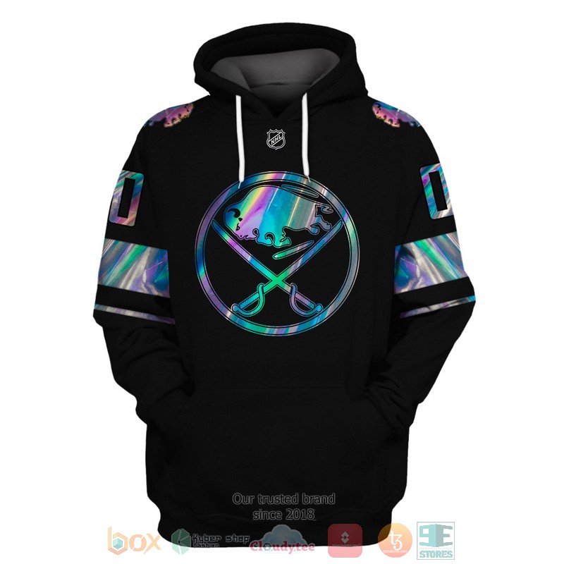 Buffalo Sabres NHL custom Personalized black 3D hoodie, shirt 3 Personalized Buffalo Sabres NHL custom black 3D shirt hoodie 1 2