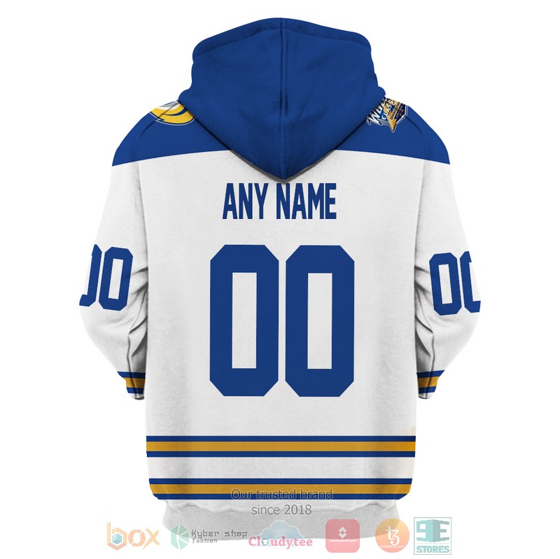 HOT Buffalo Sabres NHL white blue Personalized custom 3D shirt, hoodie 3 Personalized Buffalo Sabres NHL white blue custom 3D shirt hoodie 1 2
