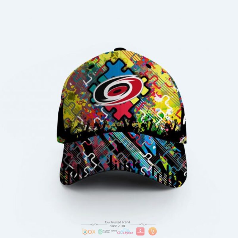 Personalized Carolina Hurricanes Autism Awareness Concept Cap