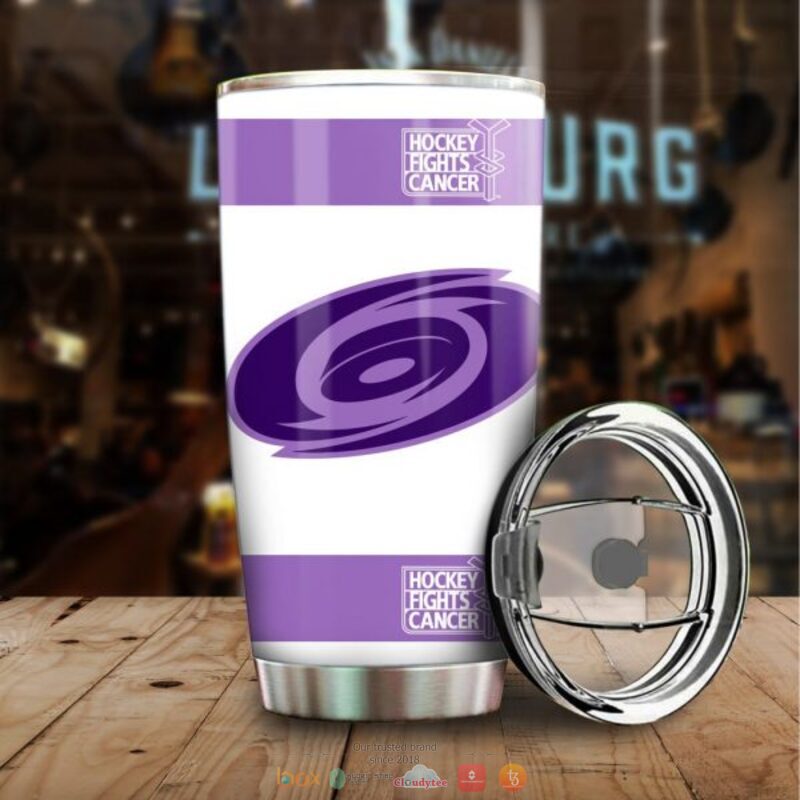 Personalized Carolina Hurricanes Fights Cancer Concept Tumbler