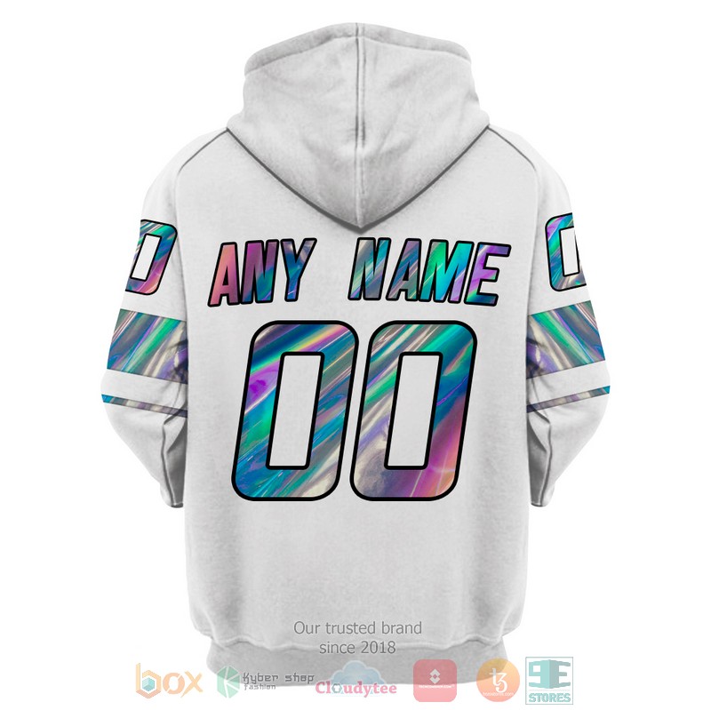 Carolina Hurricanes NHL custom Personalized white 3D hoodie, shirt 4 Personalized Carolina Hurricanes NHL custom white 3D shirt hoodie 1 2 3