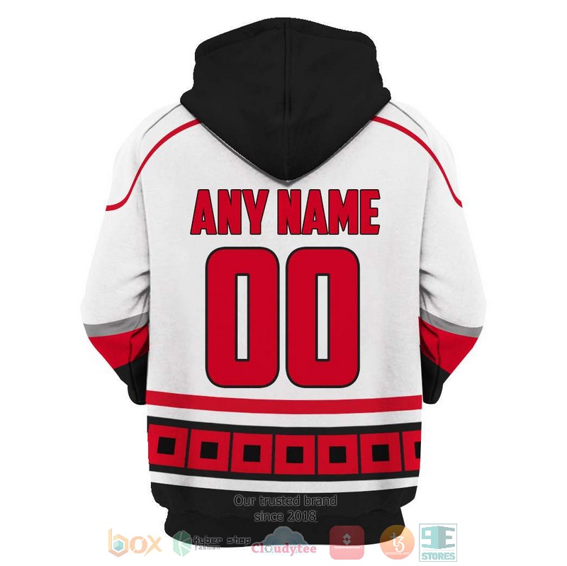Personalized Carolina Hurricanes NHL white black custom 3D shirt hoodie 1 2 3