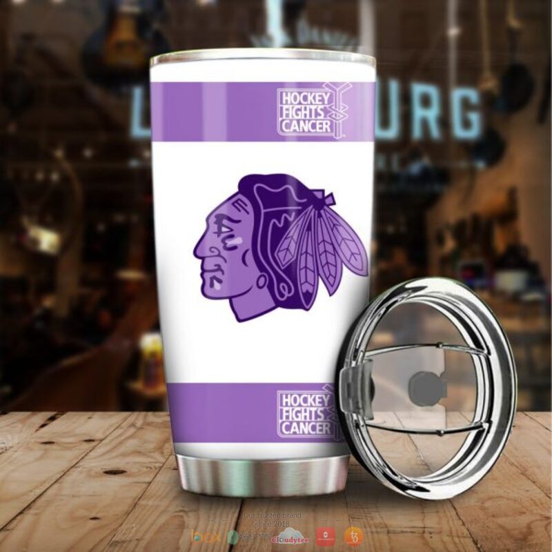 Personalized Chicago BlackHawks Fights Cancer Concept Tumbler