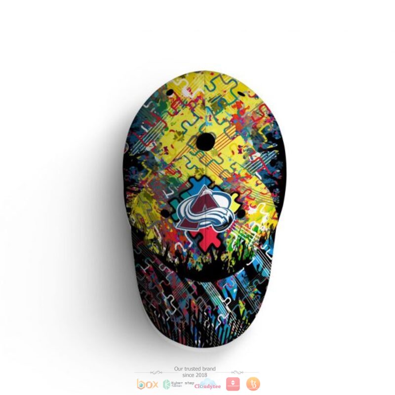 Personalized Colorado Avalanche Autism Awareness Concept Cap 1 2 3