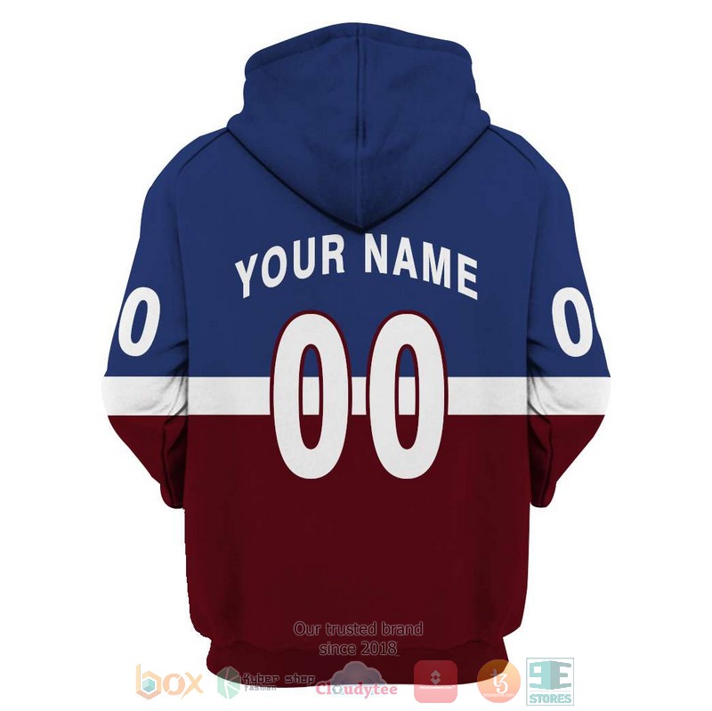 HOT Colorado Avalanche NHL Personalized custom blue dark red 3D shirt, hoodie 4 Personalized Colorado Avalanche NHL custom blue dark red 3D shirt hoodie 1 2 3