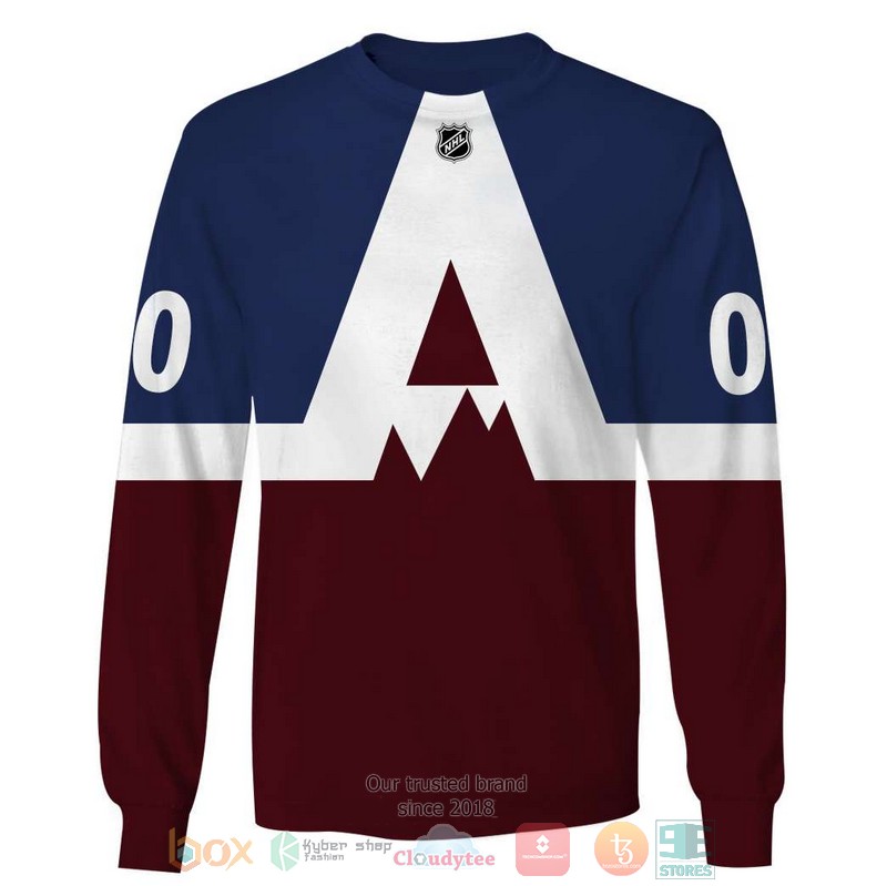 HOT Colorado Avalanche NHL Personalized custom blue dark red 3D shirt, hoodie 5 Personalized Colorado Avalanche NHL custom blue dark red 3D shirt hoodie 1 2 3 4