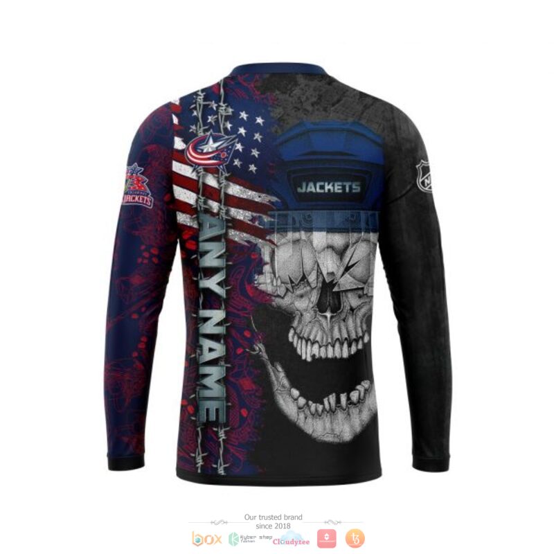 Personalized Columbus Blue Jackets Skull Concept 3d shirt hoodie 1 2 3 4