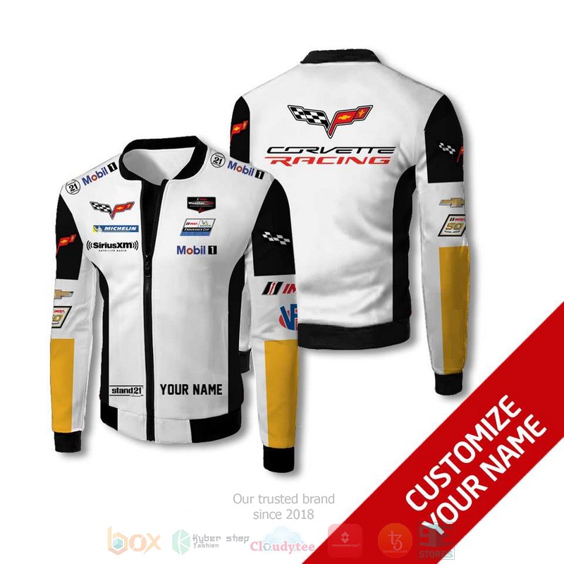 Personalized Corvette Racing custom Bomber Jacket