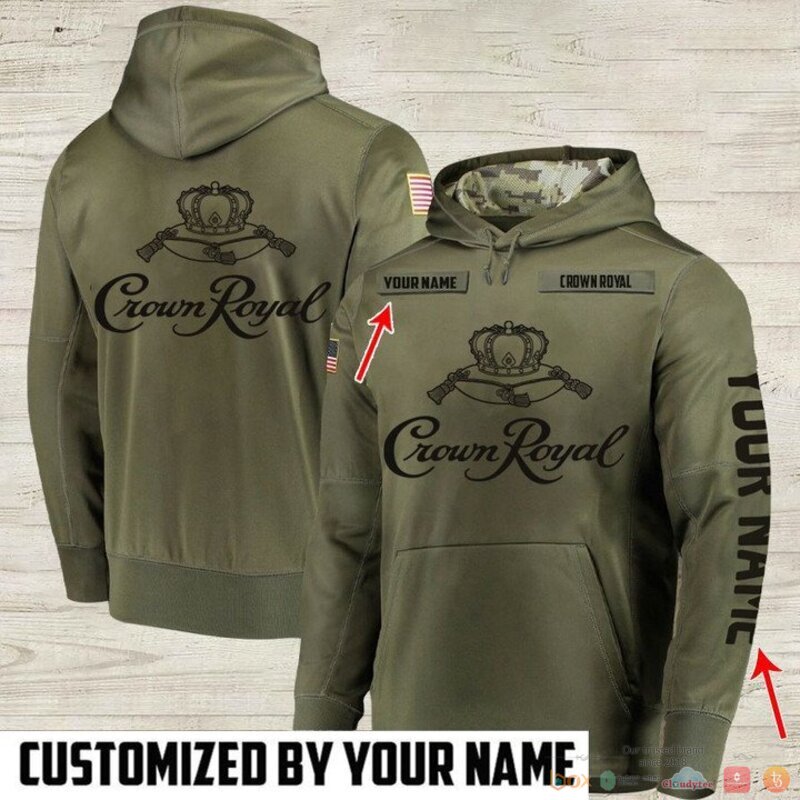 Personalized Crown Royal Green Custom 3d full print Hoodie 3 Personalized Crown Royal Green Custom Hoodie