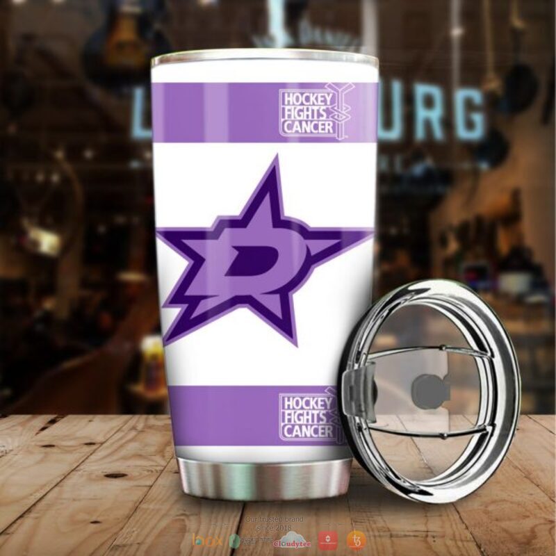 Personalized Dallas Stars Fights Cancer Concept Tumbler