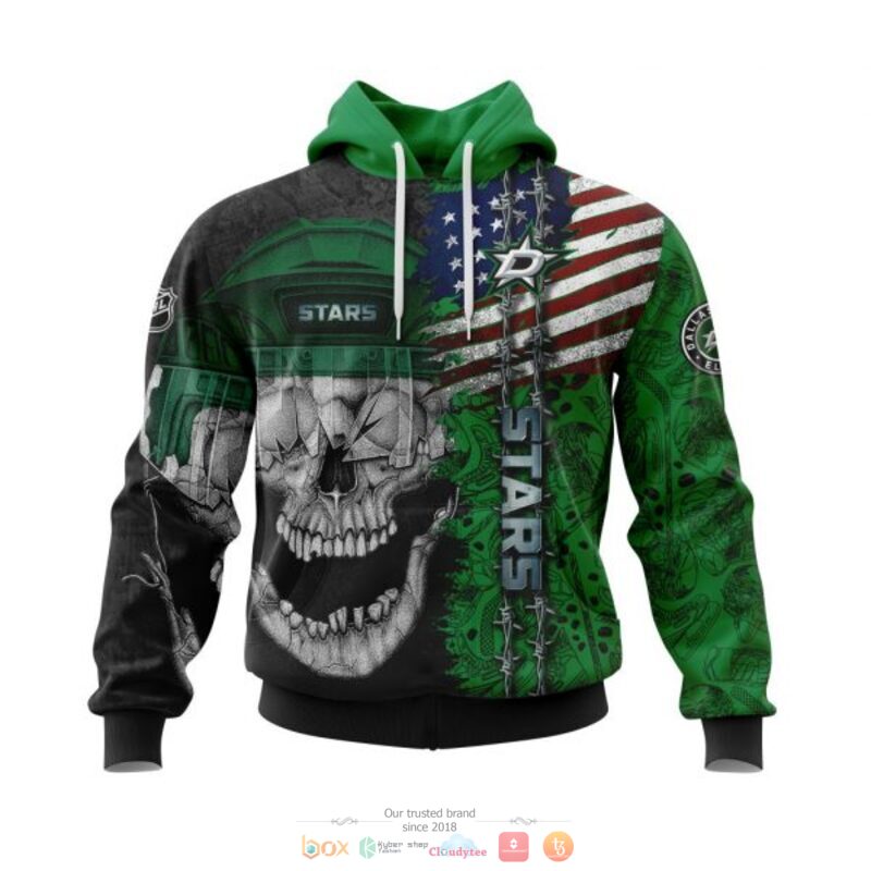 Personalized Dallas Stars Skull Concept 3d shirt hoodie