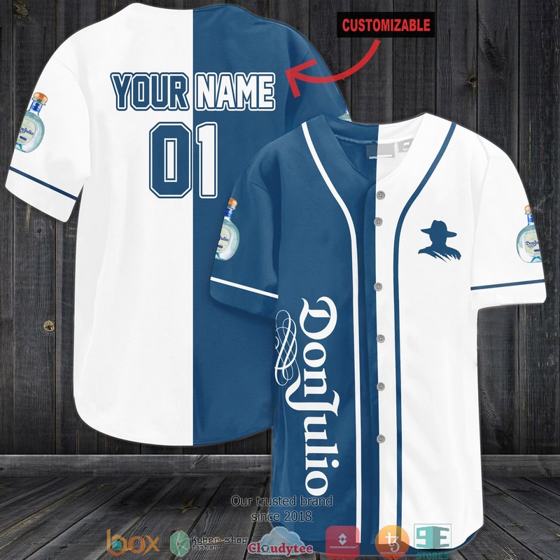 Personalized Don Julio Tequila Navy Baseball Jersey