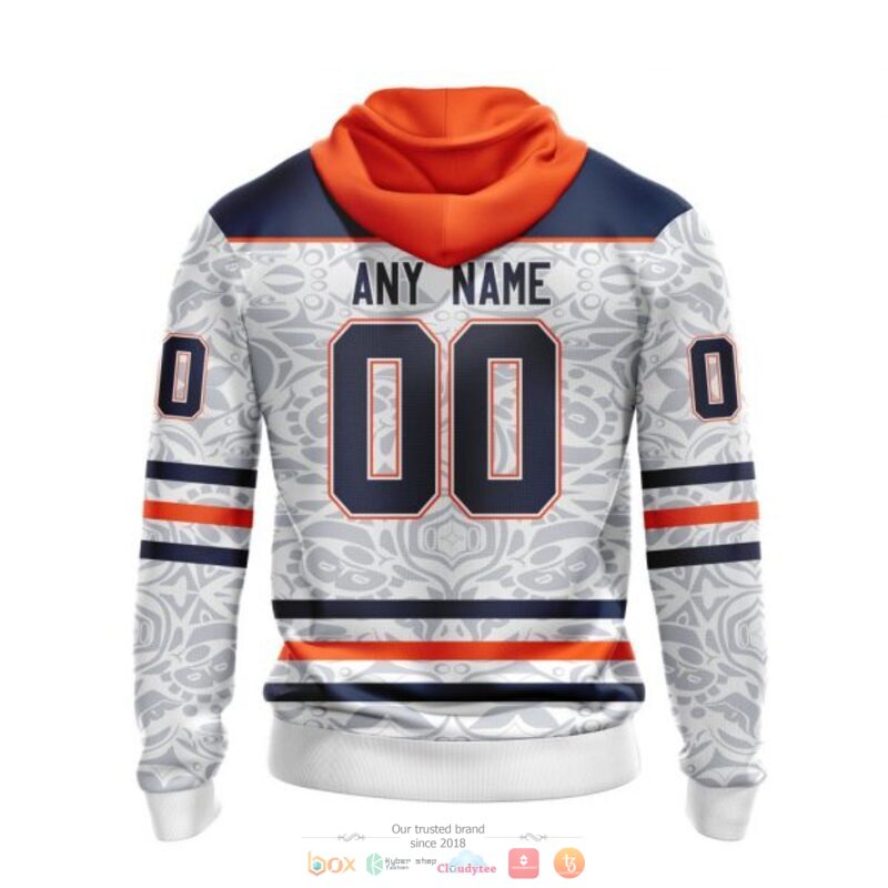 Personalized Edmonton Oilers logo NHL custom full print 3D shirt, hoodie 3 Personalized Edmonton Oilers logo NHL custom 3D shirt hoodie 1 2
