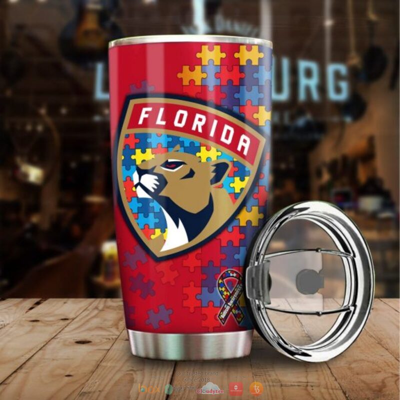 Personalized Florida Panthers Autism Awareness Tumbler 1 Personalized Florida Panthers Autism Awareness Tumbler