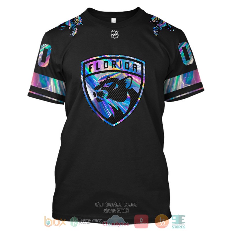 Personalized Florida Panthers NHL black custom 3D shirt hoodie 1 2 3 4 5 6