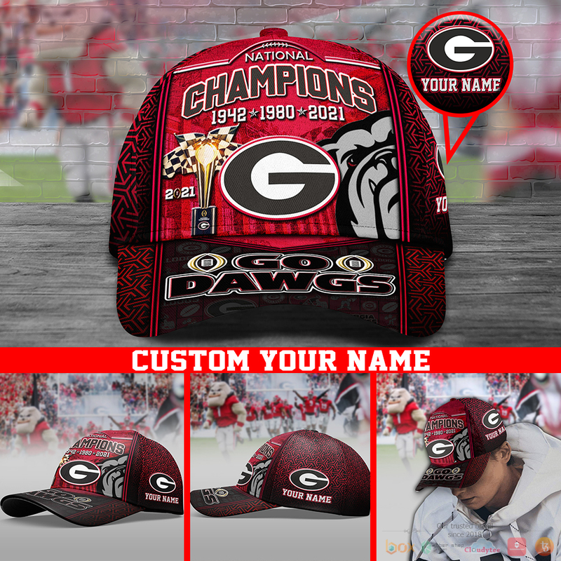 Personalized Georgia Bulldogs Go Dawg 2021 National Champions Custom Cap