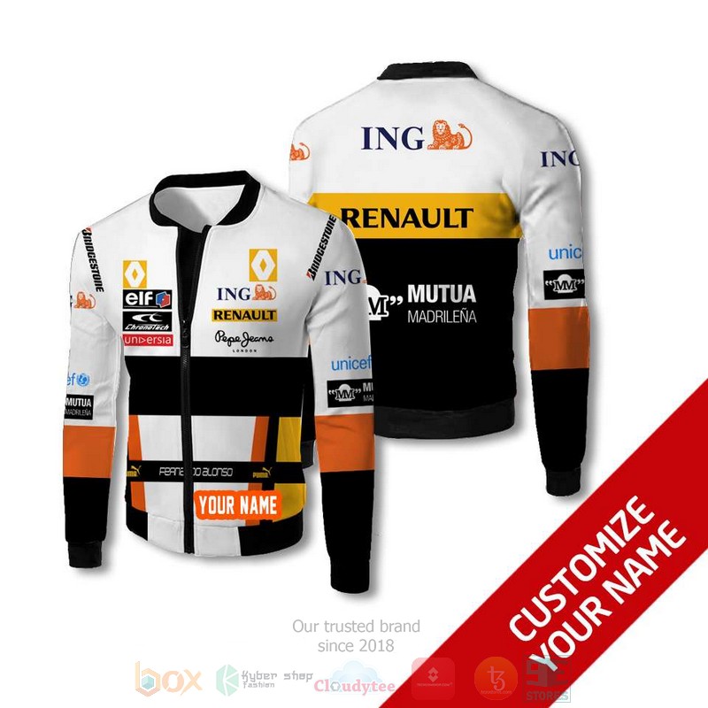 Personalized ING Renault custom 3D Bomber Jacket 1 Personalized ING Renault custom Bomber Jacket