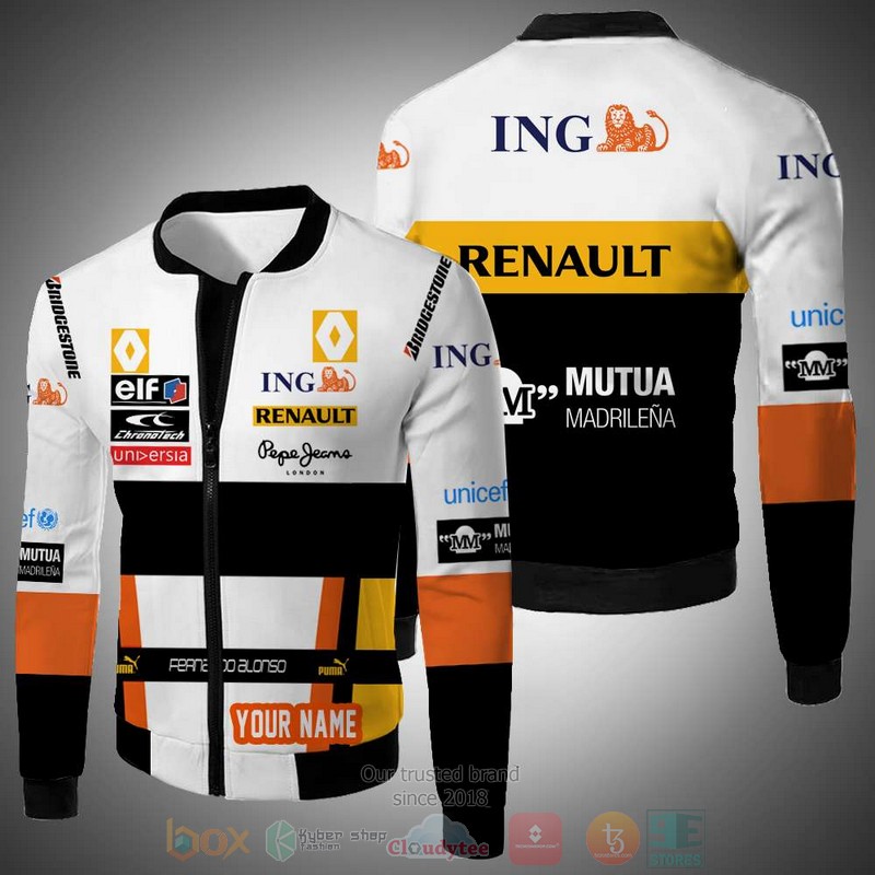 Personalized ING Renault custom 3D Bomber Jacket 2 Personalized ING Renault custom Bomber Jacket 1