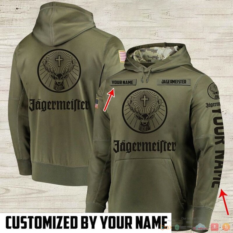 Personalized Jagermeister Army custom 3d full print Hoodie 2 Personalized Jagermeister Army custom 3d hoodie