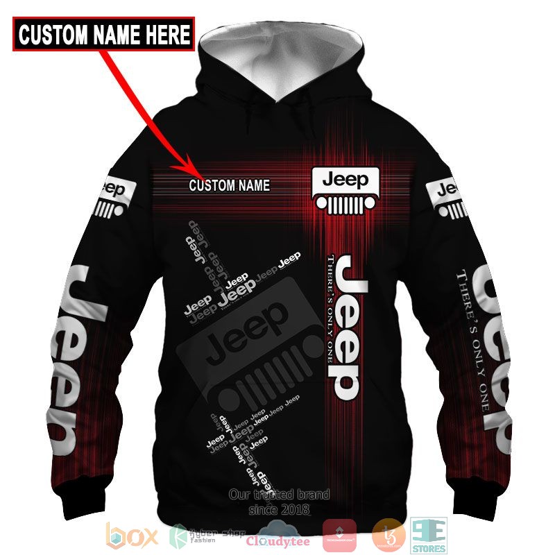 Personalized Jeep Red 3d shirt, hoodie 1 Personalized Jeep Red 3d shirt hoodie
