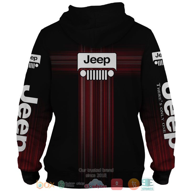 Personalized Jeep Red 3d shirt, hoodie 2 Personalized Jeep Red 3d shirt hoodie 1