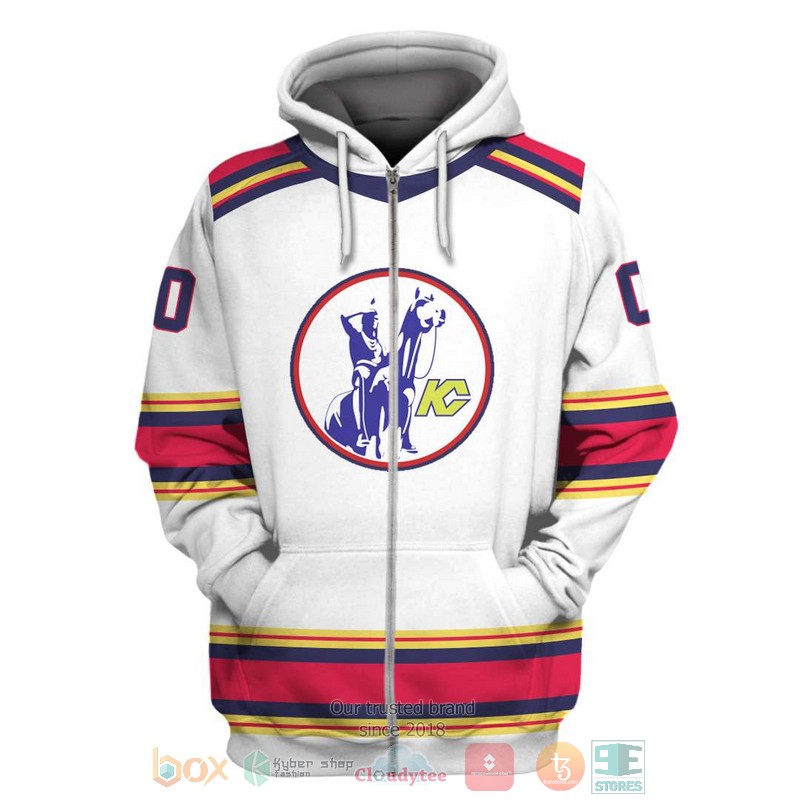 HOT Kansas City Scouts NHL Personalized custom white 3D shirt, hoodie 2 Personalized Kansas City Scouts NHL custom white 3D shirt hoodie 1