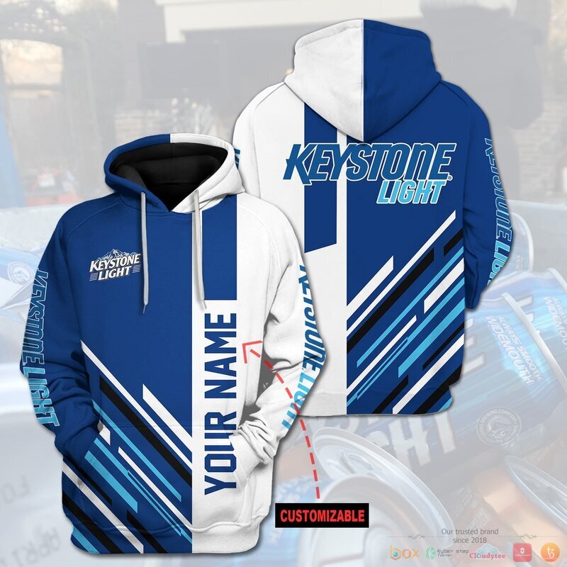 Personalized Keystone Light custom 3d hoodie