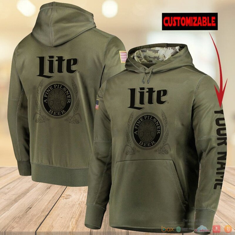 Personalized Lite A Fine Pilsner Beer Army custom 3d hoodie