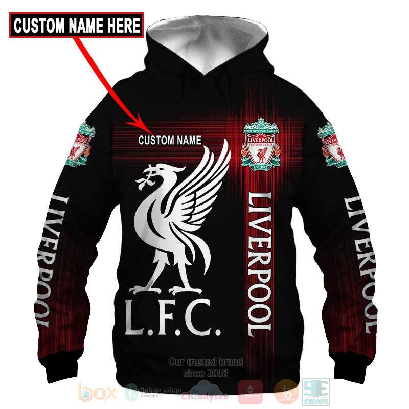 Personalized Liverpool LFC black custom shirt, hoodie 49 Personalized Liverpool LFC black custom 3D shirt hoodie