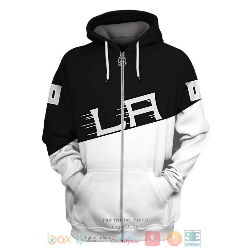 HOT Los Angeles King NHL Personalized custom black white 3D shirt, hoodie 2 Personalized Los Angeles King NHL custom black white 3D shirt hoodie 1