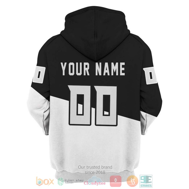 HOT Los Angeles King NHL Personalized custom black white 3D shirt, hoodie 4 Personalized Los Angeles King NHL custom black white 3D shirt hoodie 1 2 3