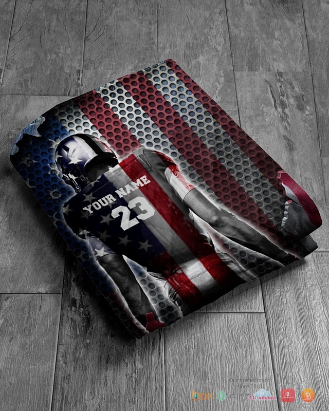 Personalized Love Rugby American flag blanket 5 Personalized Love Rugby American flag blanket 1 2 3