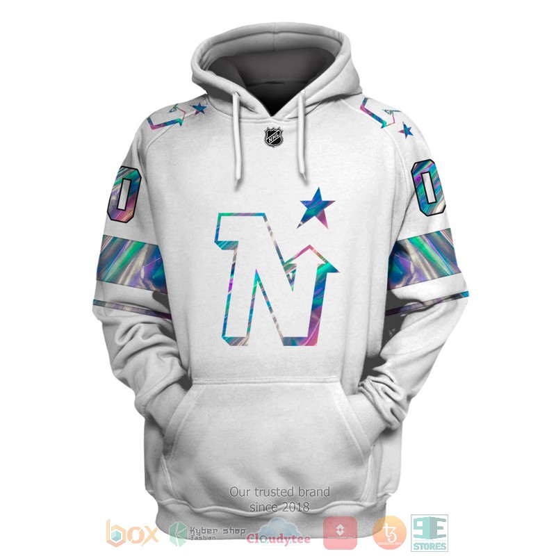 Minnesota North Stars NHL custom Personalized white 3D hoodie, shirt 3 Personalized Minnesota North Stars NHL custom white 3D shirt hoodie 1 2