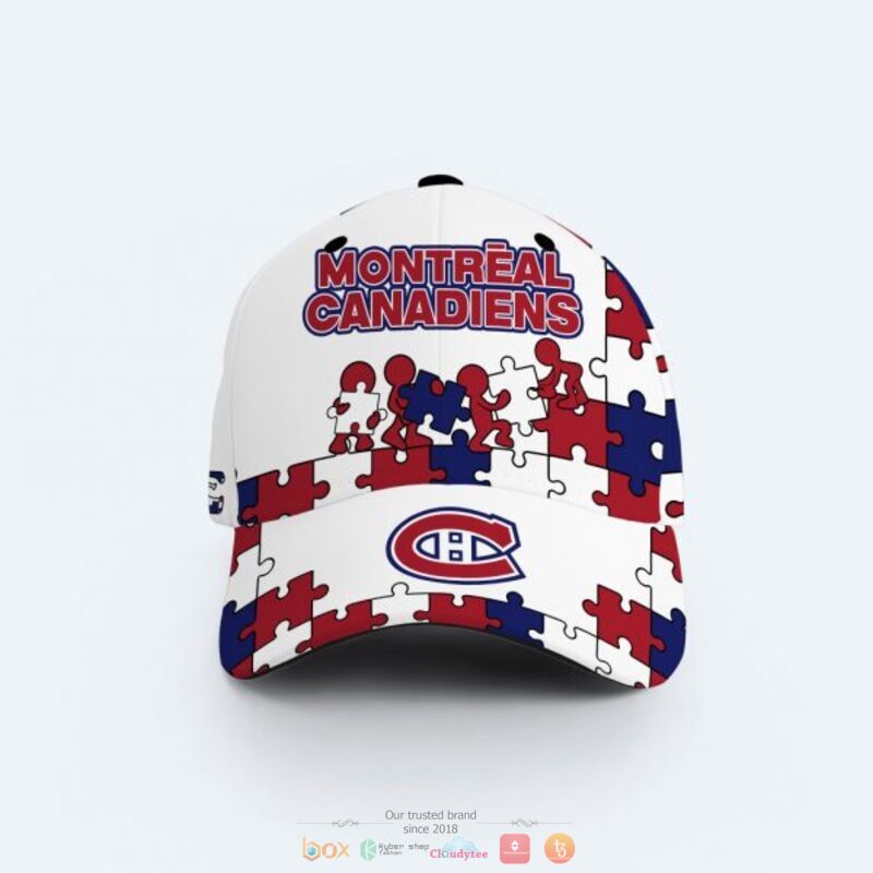 Personalized Montreal Canadiens Autism Awareness Cap 9 Personalized Montreal Canadiens Autism Awareness Cap