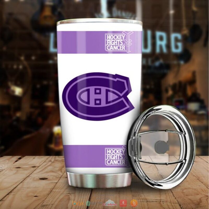 Personalized Montreal Canadiens Fights Cancer Concept Tumbler