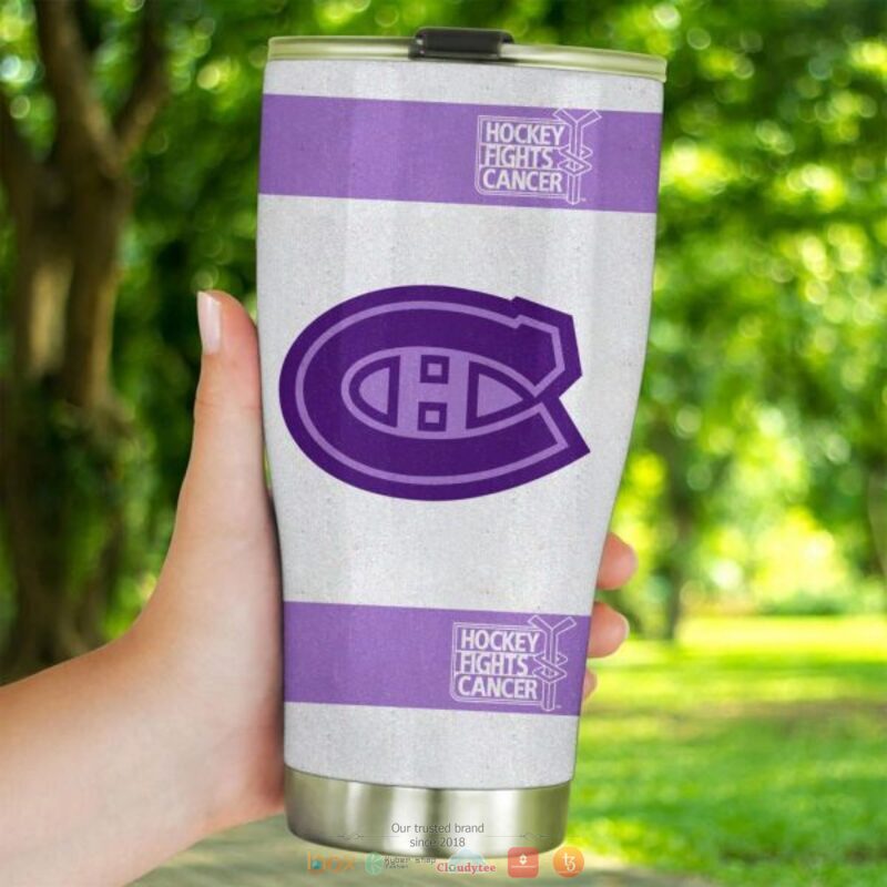 Personalized Montreal Canadiens Fights Cancer Concept Tumbler 3 Personalized Montreal Canadiens Fights Cancer Concept Tumbler 1 2