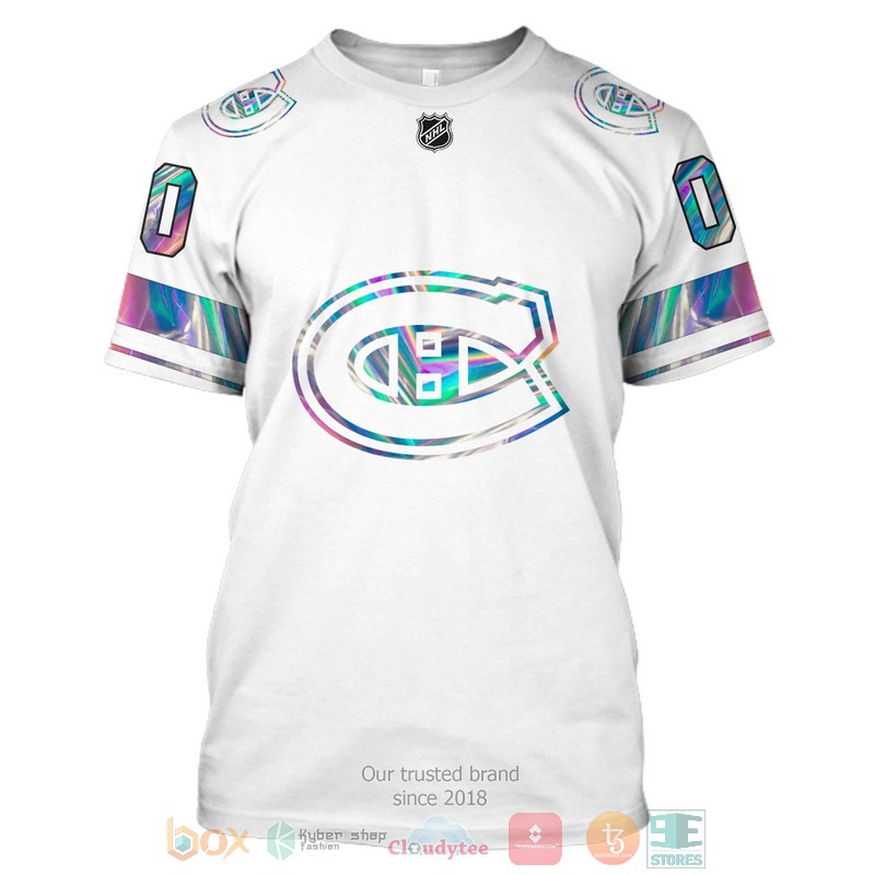 Personalized Montreal Canadiens NHL custom white 3D shirt hoodie 1 2 3 4 5 6