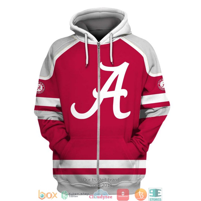Personalized NCAA Alabama Crimson Tide 3D Full Printing shirt, hoodie 2 Personalized NCAA Alabama Crimson Tide 3D Full Printing shirt hoodie 1