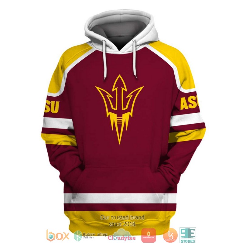 Personalized NCAA Arizona State Sun Devils Red yellow 3D Full Printing shirt, hoodie 3 Personalized NCAA Arizona State Sun Devils Red yellow 3D Full Printing shirt hoodie 1 2