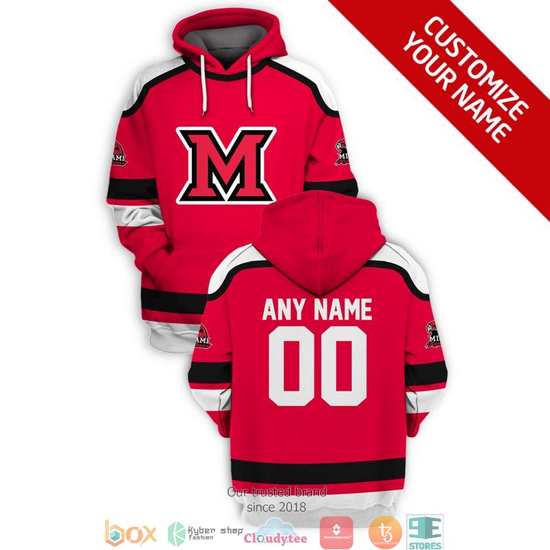 Personalized NCAA Miami RedHawks 3D Full Printing shirt hoodie