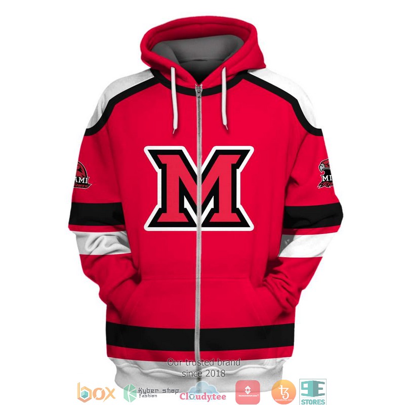 Personalized NCAA Miami RedHawks 3D Full Printing shirt, hoodie 2 Personalized NCAA Miami RedHawks 3D Full Printing shirt hoodie 1