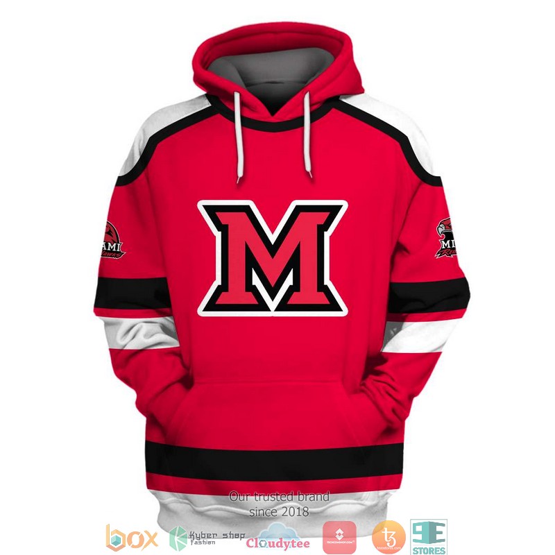 Personalized NCAA Miami RedHawks 3D Full Printing shirt, hoodie 3 Personalized NCAA Miami RedHawks 3D Full Printing shirt hoodie 1 2