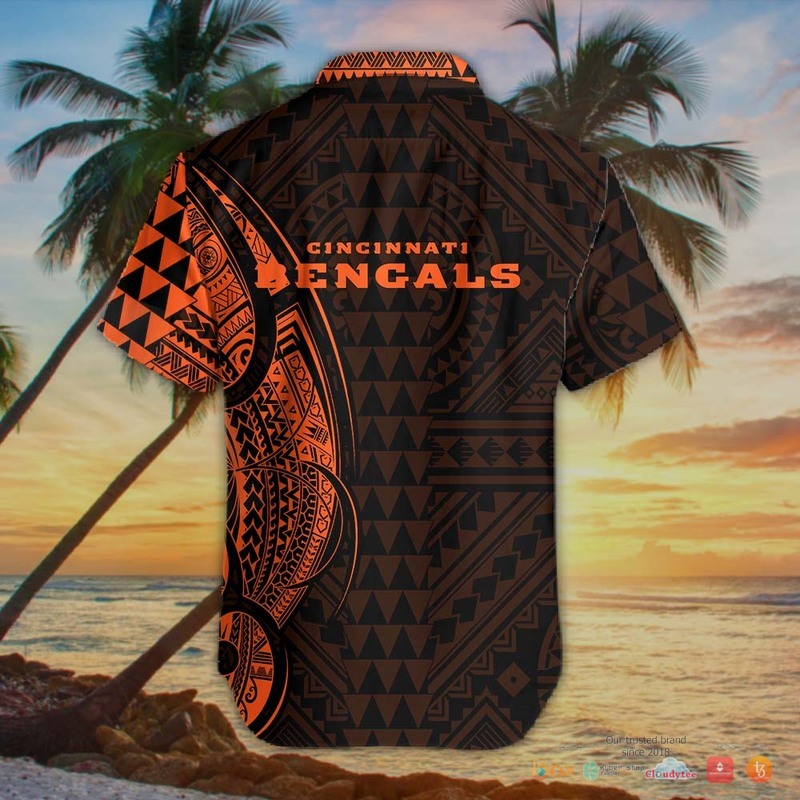 Personalized NFL Champions Bengals Hawaiian shirt 2 Personalized NFL Champions Bengals Hawaiian shirt 1