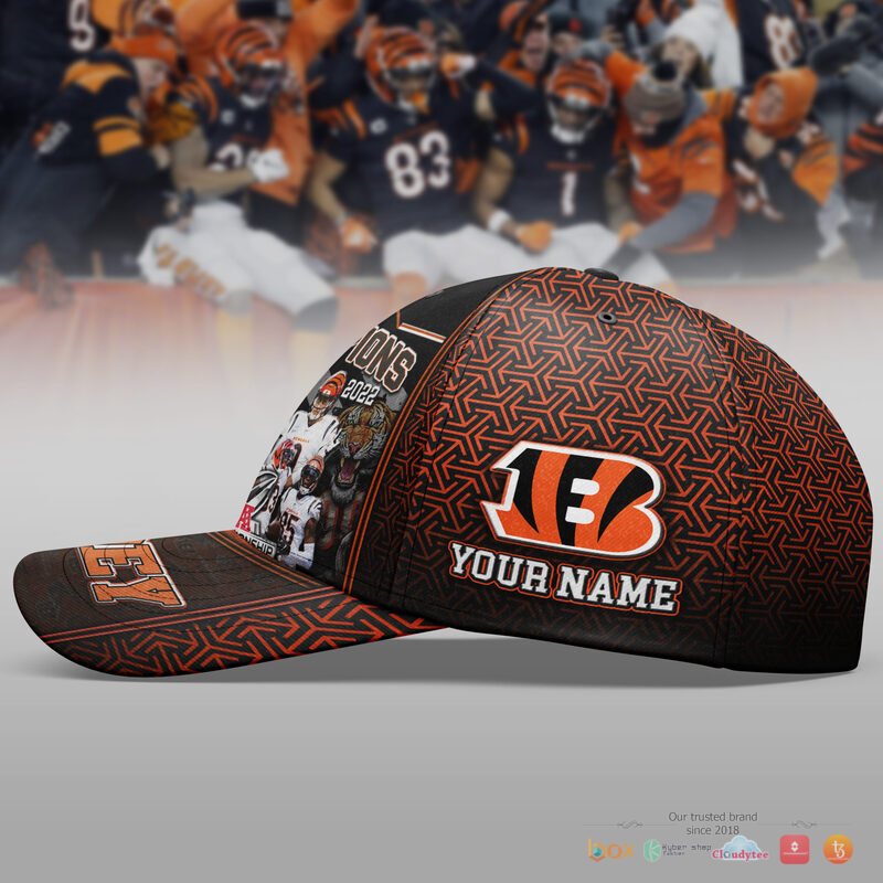 Personalized NFL Championship Cincinati Bengals AFC Champions 2022 Cap 3 Personalized NFL Championship Cincinati Bengals AFC Champions 2022 Cap 1 2