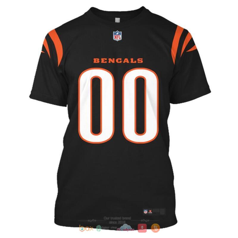 Personalized NFL Cincinnati Bengals Black 3d shirt, hoodie 7 Personalized NFL Cincinnati Bengals Black 3d shirt hoodie 1 2 3 4 5 6