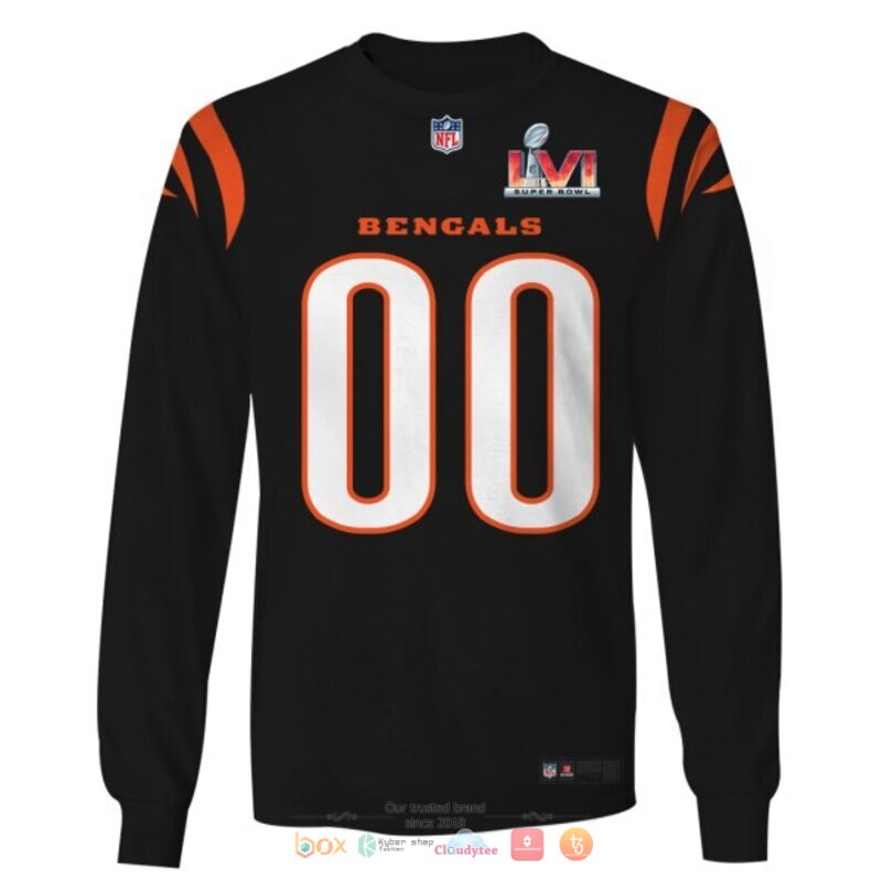 Personalized NFL Cincinnati Bengals Super Bowl LVI 3d shirt hoodie 1 2 3 4