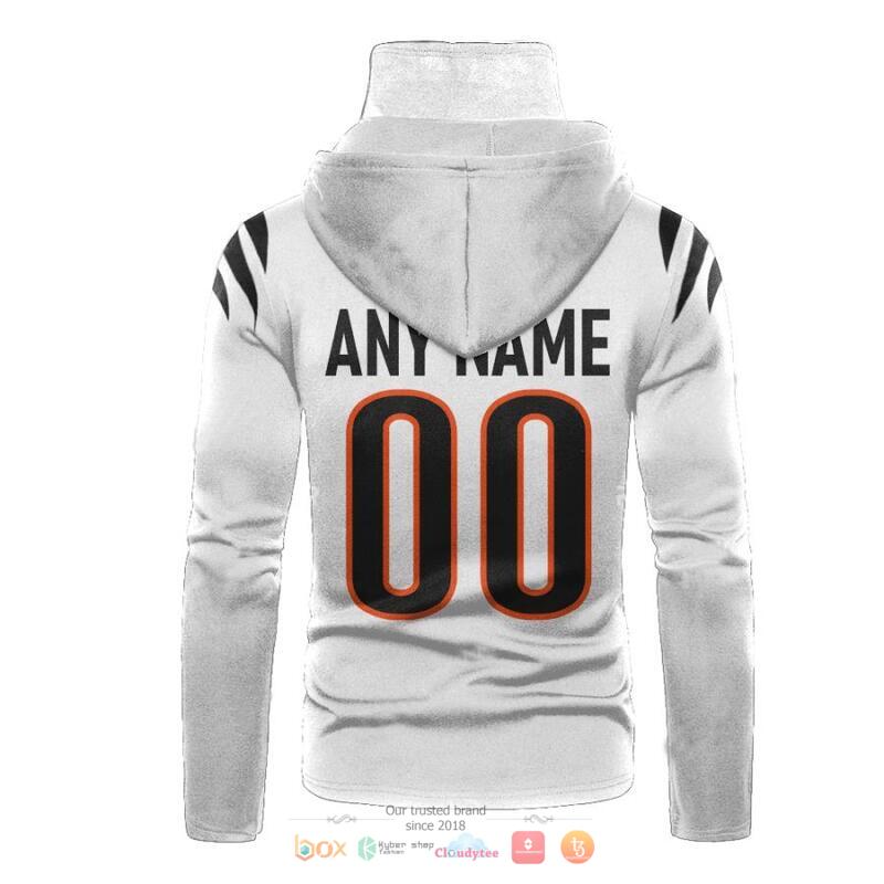 Personalized NFL Cincinnati Bengals White 3d hoodie mask 3 Personalized NFL Cincinnati Bengals White 3d hoodie mask 1 2