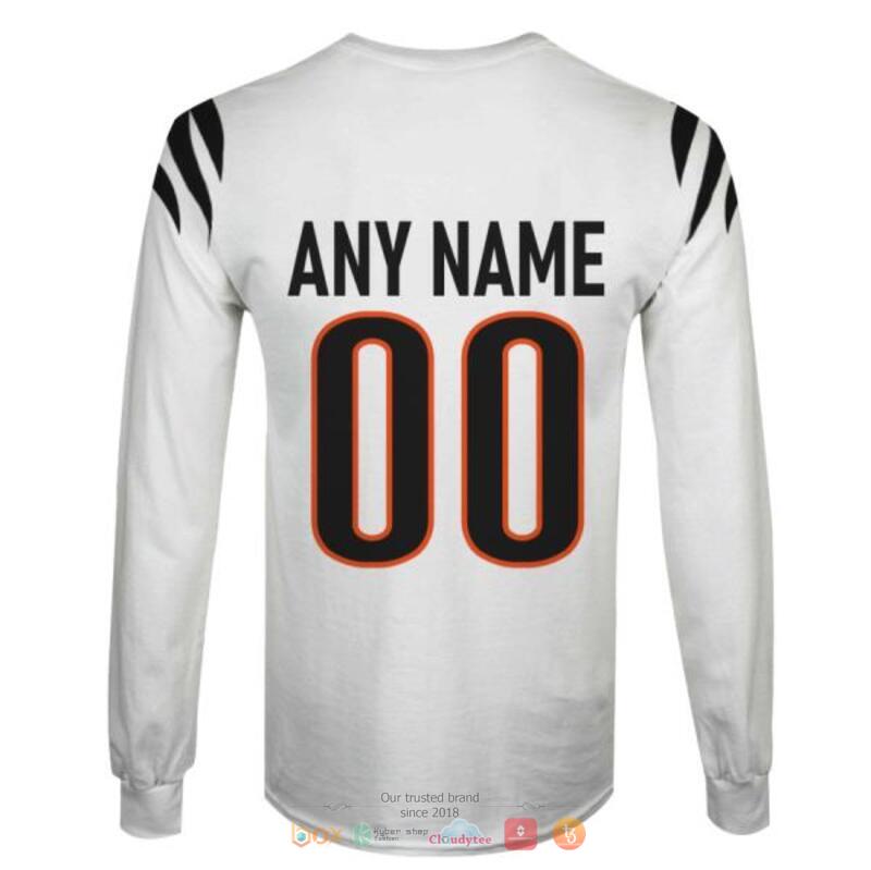 Personalized NFL Cincinnati Bengals White 3d shirt, hoodie 6 Personalized NFL Cincinnati Bengals White 3d shirt hoodie 1 2 3 4 5