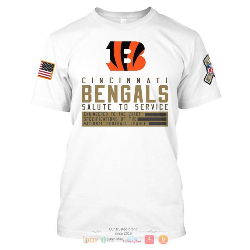 Personalized NFL Cincinnati Bengals White salute to service 3d shirt, hoodie 7 Personalized NFL Cincinnati Bengals White salute to service 3d shirt hoodie 1 2 3 4 5 6